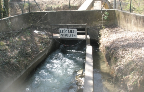 HYDROSOL Ingénierie, canal d'irrigation Saint Julien